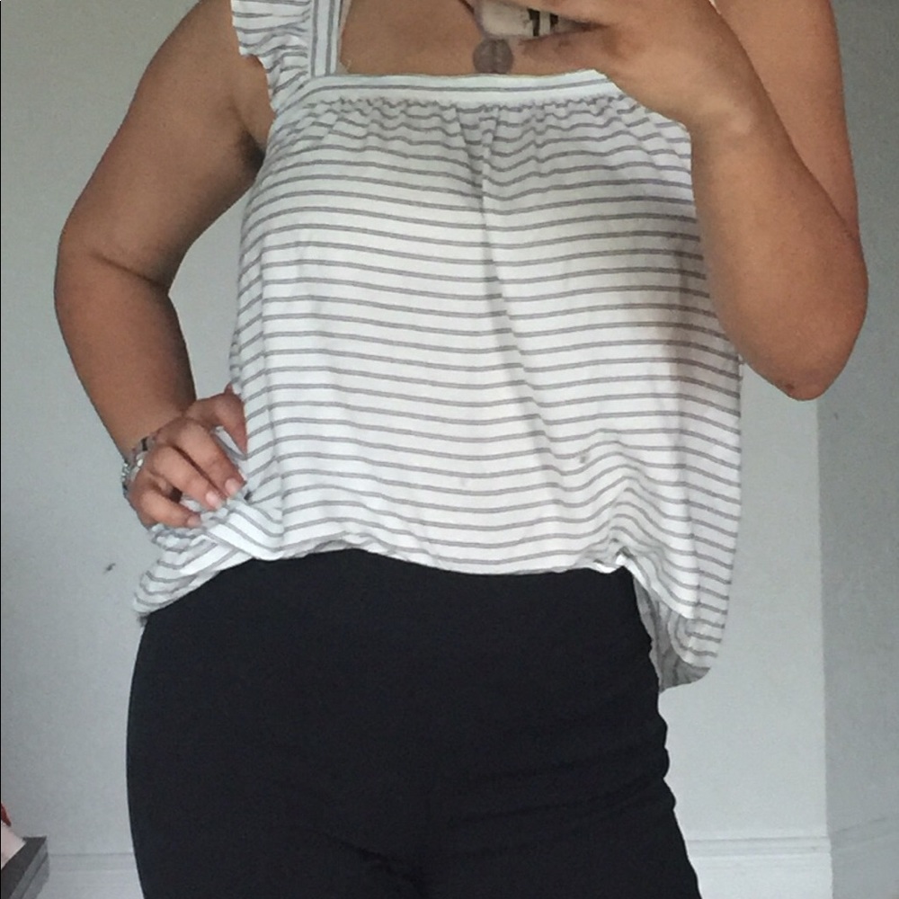 Loft black and white striped tank - Picture 4 of 4